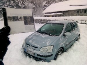 Rando en voiture en montagne pont espagne